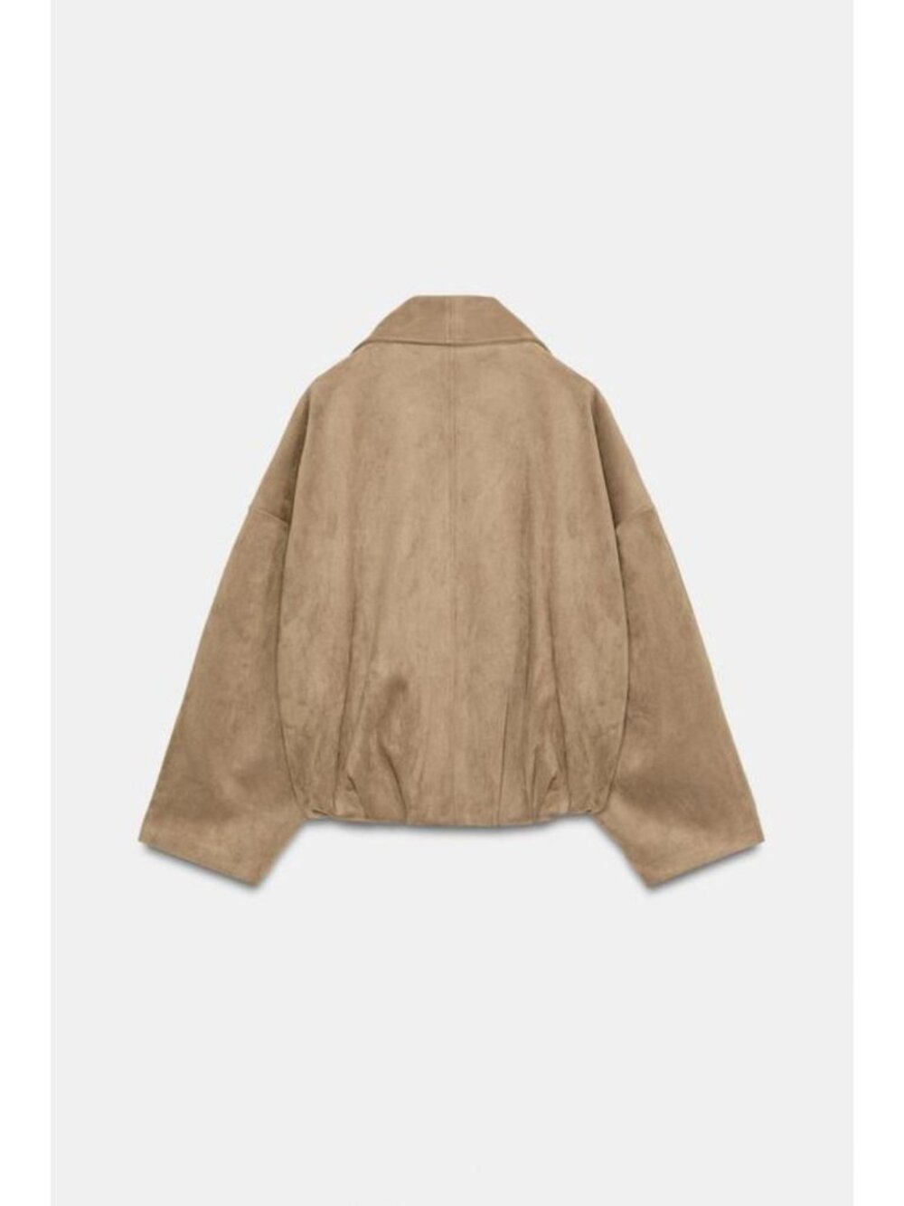 ZARA FAUX SUEDE WRAP JACKET - Picture 9 of 10